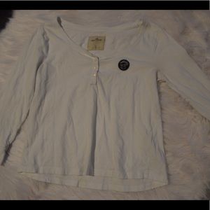 3/4 sleeve white top